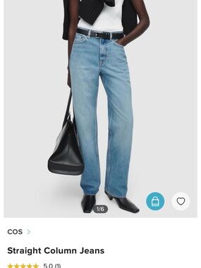 COS Women’s Straight Jeans in Light Blue Wash